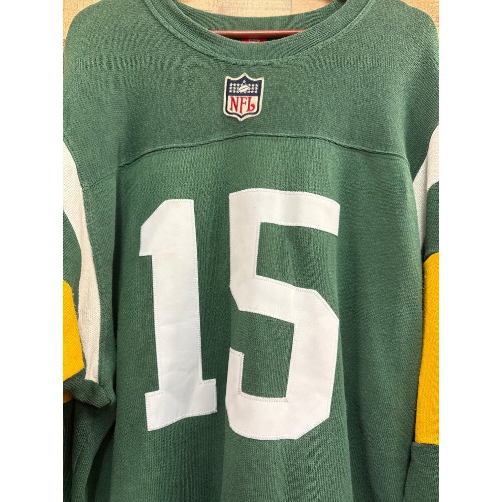 Vintage Bart Starr Green Bay Packers Throwback Sweater #15 Large - Picture 4 of 9